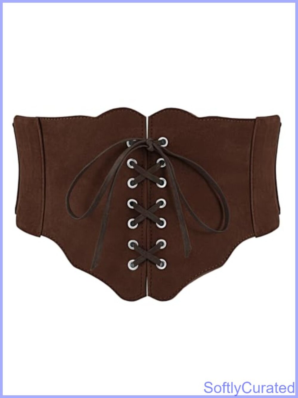 Suede Corset Belt Lace-Up Renaissance Waist Belt Women Cosplay